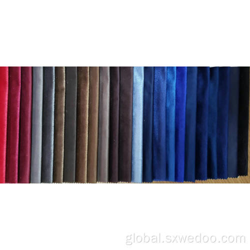 China Knitted Polyester Italian Velvet Sofa Upholstery Fabric Supplier